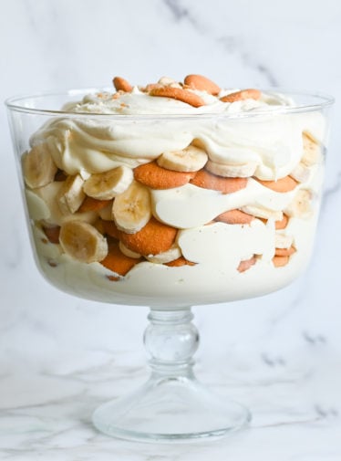 Multi-layered banana pudding.