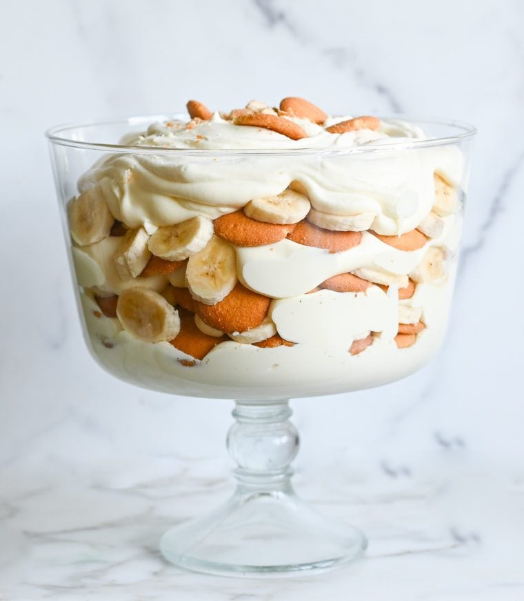 Multi-layered banana pudding.
