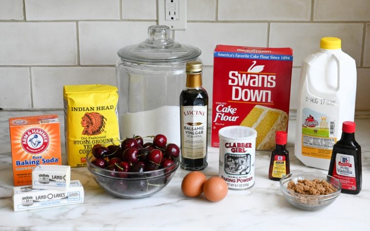 ingredients for cherry cake