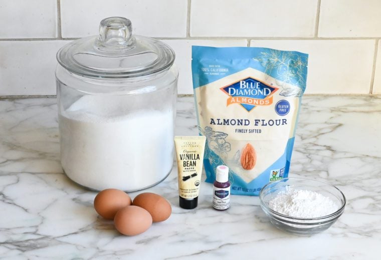 ingredients to make macarons