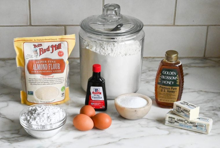 ingredients for madeleines