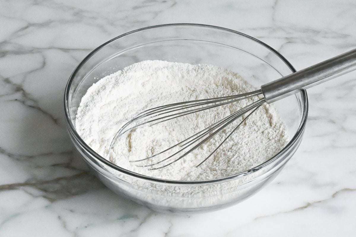 whisked dry ingredients