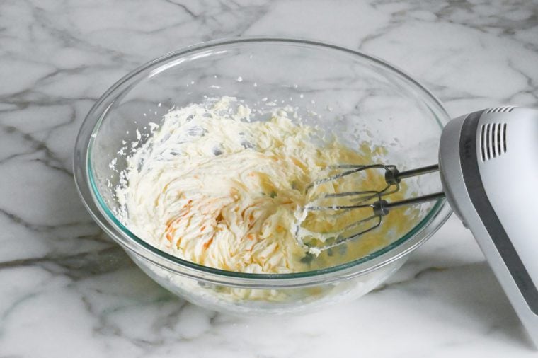 creamed butter and sugar