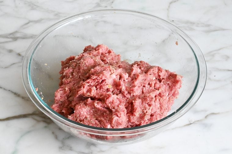meatloaf mixture in bowl