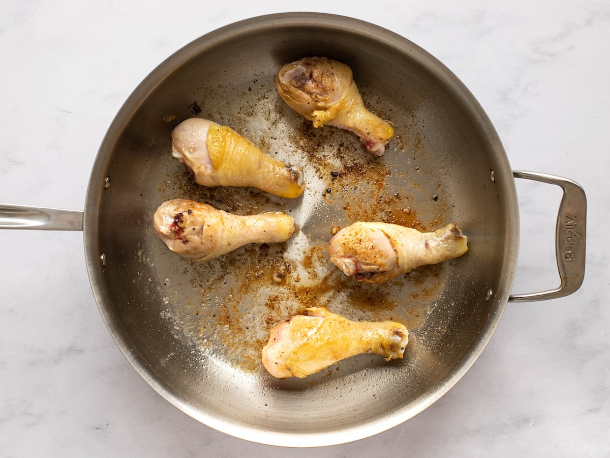 browning the chicken