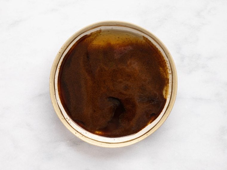 espresso and rum mixture in bowl