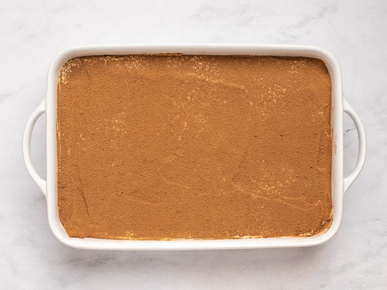 final dusting of cocoa powder