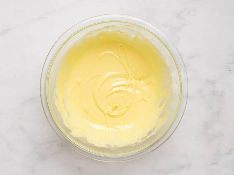 thickened egg and sugar mixture