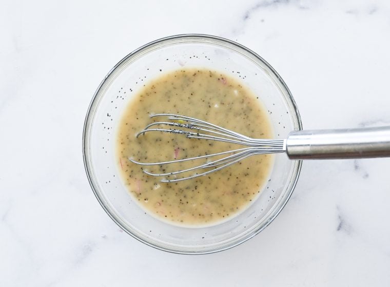 poppy seed dressing in bowl