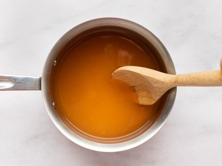 bringing vinegar mixture to a boil