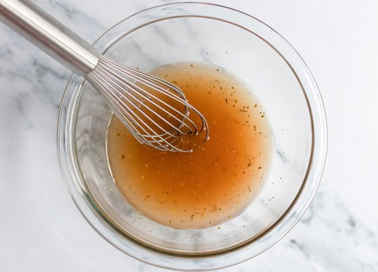 whisked Italian vinaigrette