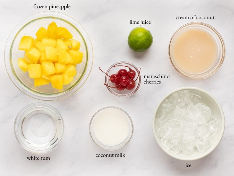 what you'll need to make pina coladas