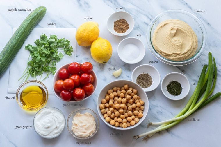 hummus board ingredients
