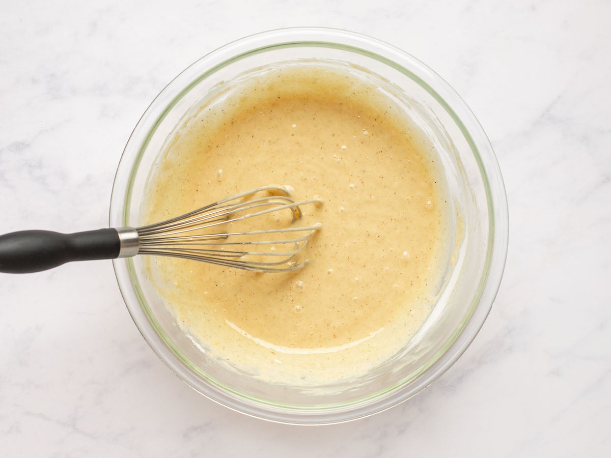 finished batter in bowl