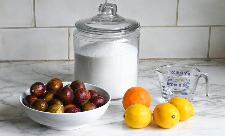 ingredients to make fig jam