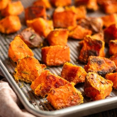 roasted potatoes tossed with remaining rosemary