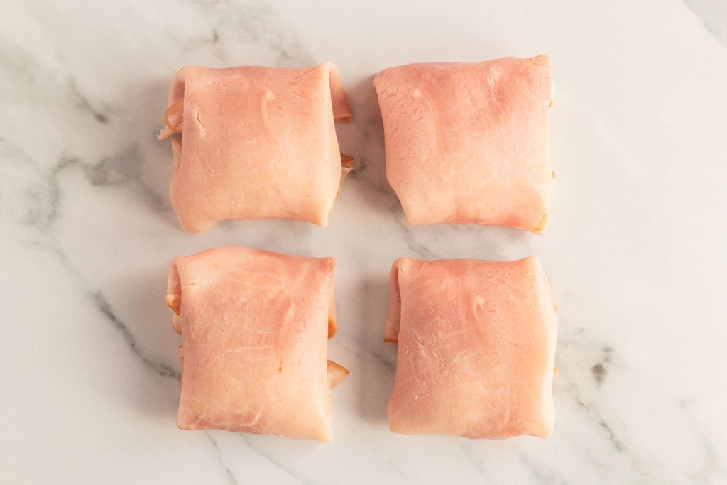 rolled ham filled with cheese