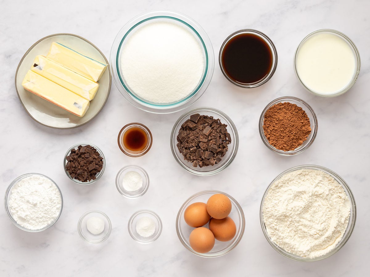 Chocolate Bundt Cake Ingredients
