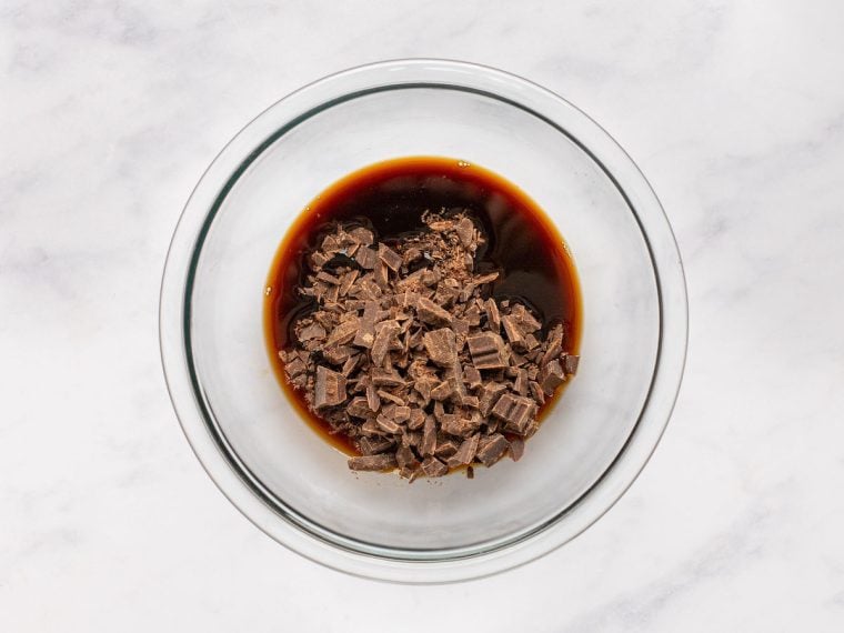 coffee and chocolate in small bowl
