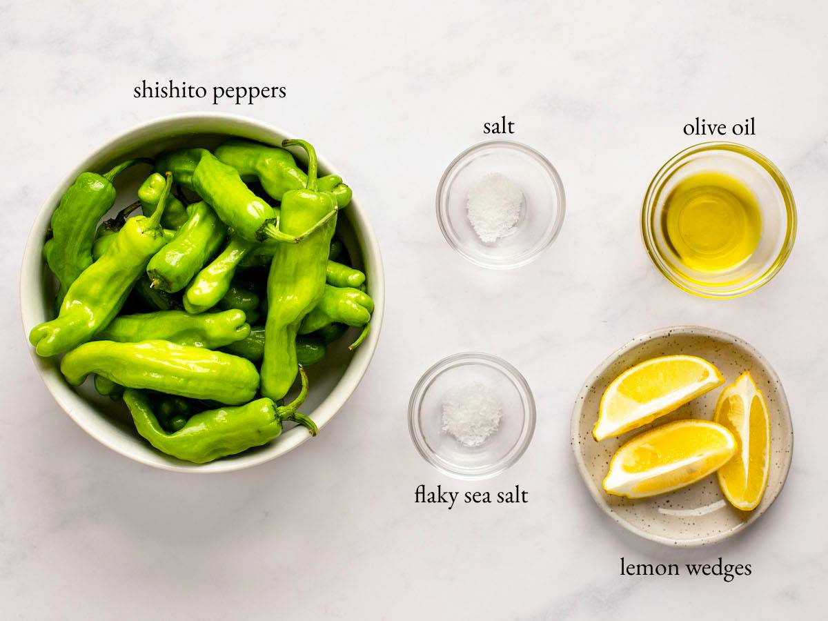 blistered shishito peppers ingredients
