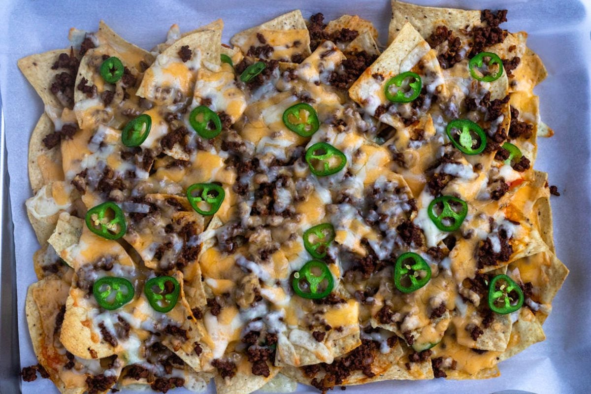 nachos after baking