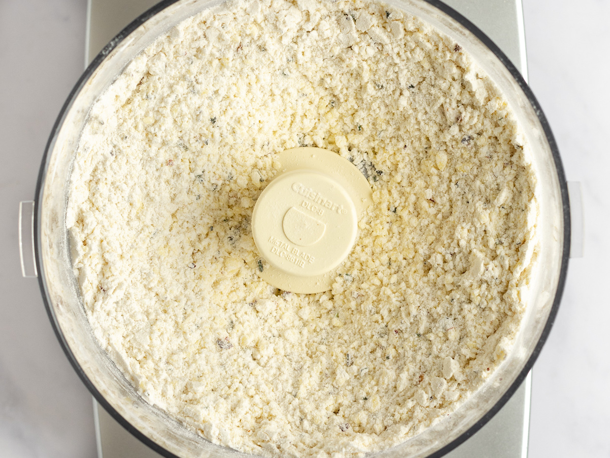 blended dry ingredients in food processor.