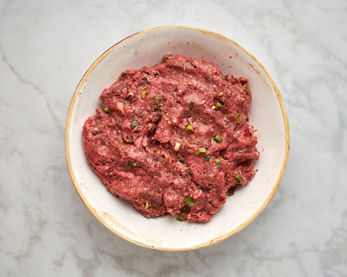 mashed bulgogi burger base