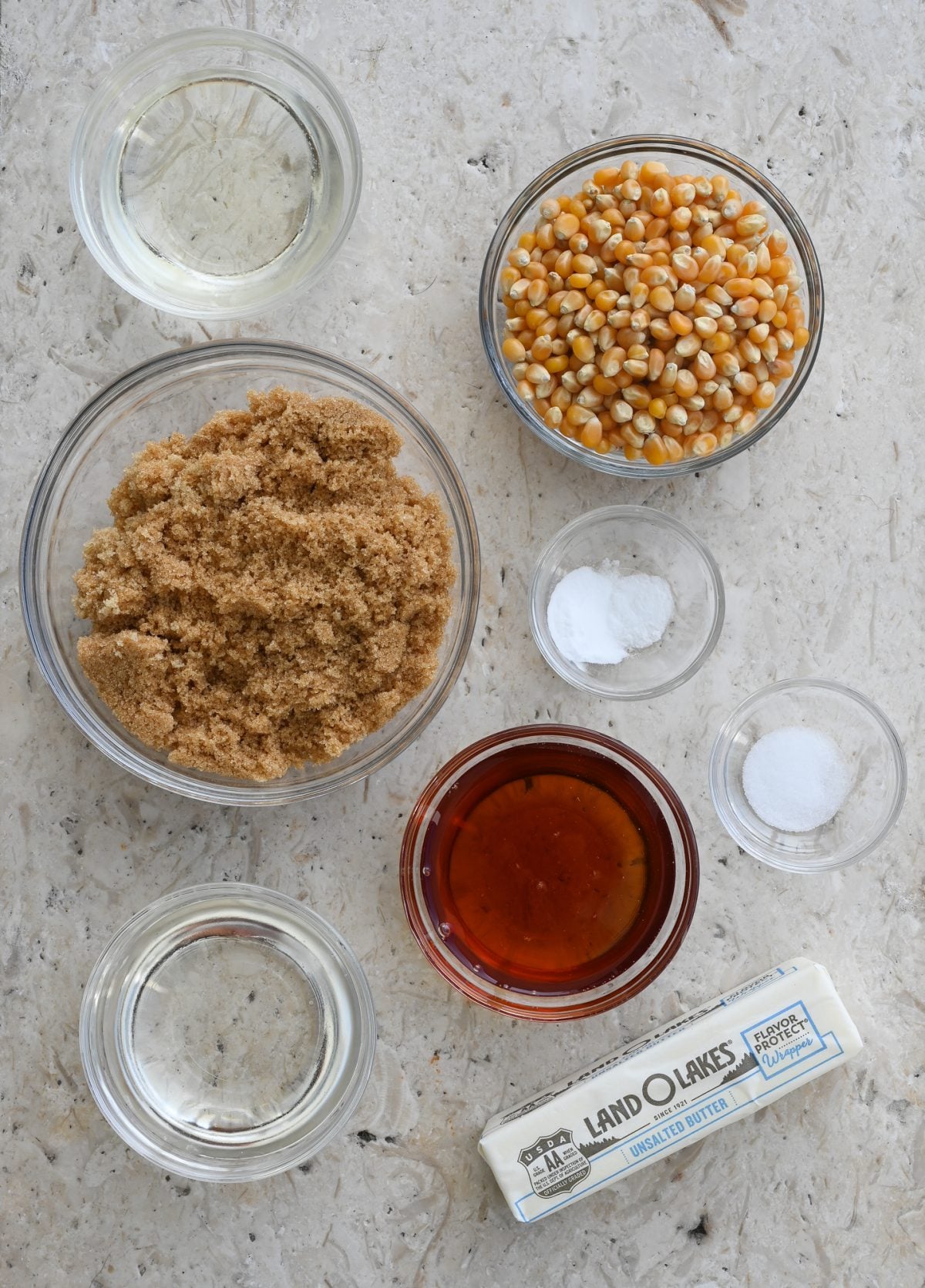 caramel corn ingredients