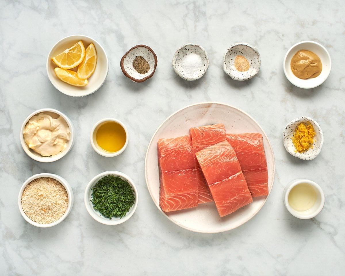 baked salmon with panko dill crust ingredients