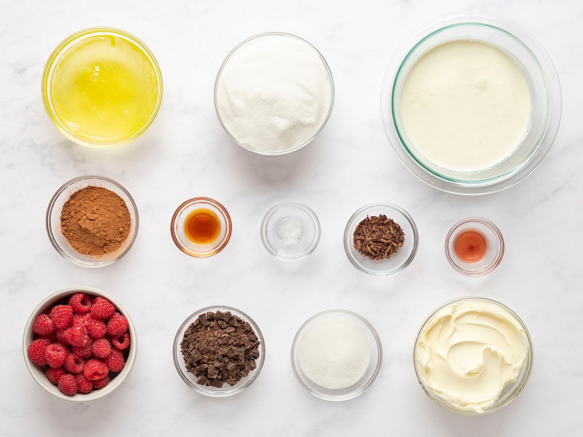chocolate pavlova ingredients.