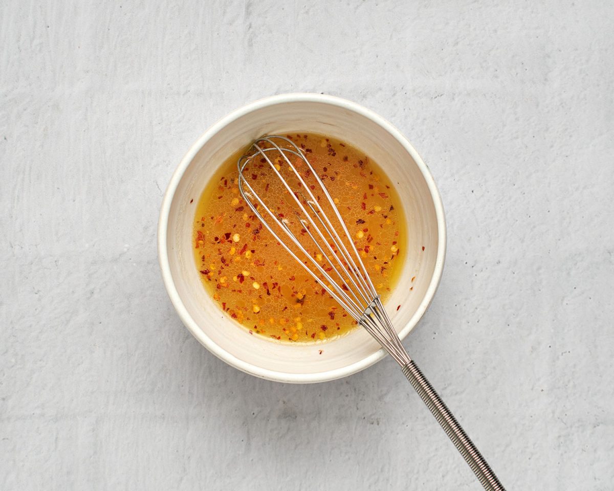 whisked dressing for thai quinoa salad