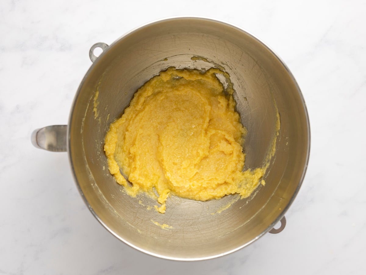 batter with egg combined.