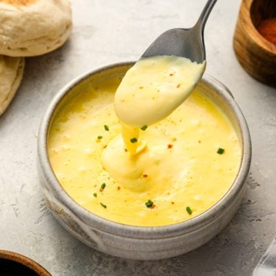 hollandaise sauce in bowl