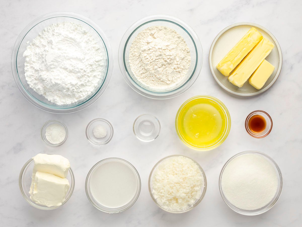 ingredients for coconut cake
