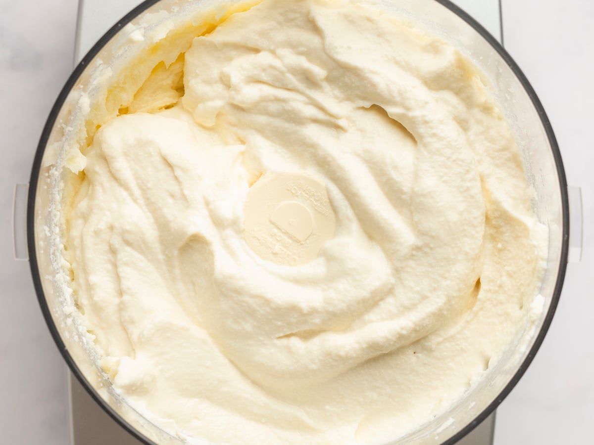 ricotta added to cheesecake filling mixture