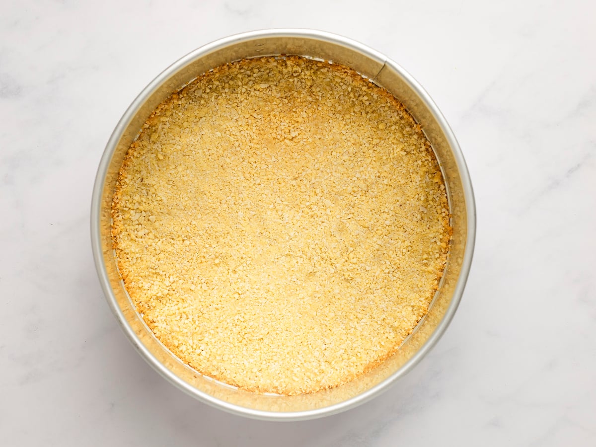 baked crust in springform pan