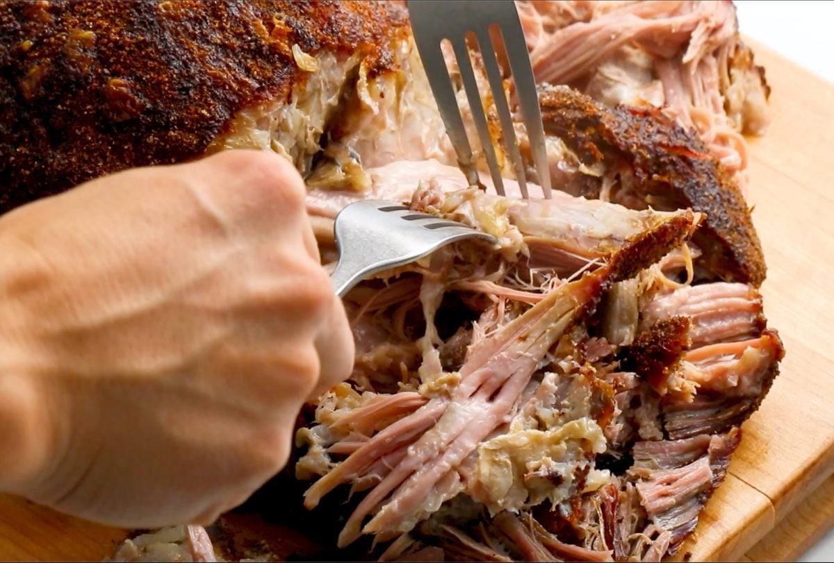 shredding pork for pulled pork recipe