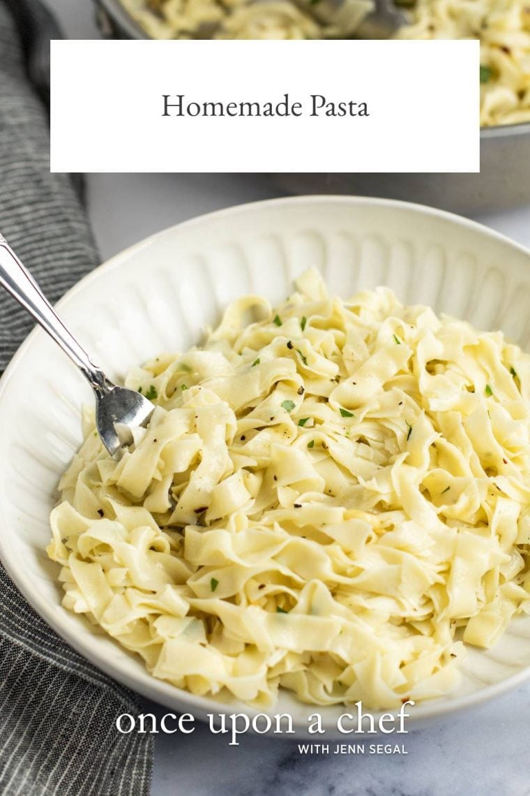 Homemade pasta made with just a few pantry staples—elevate your meals with fresh, flavorful pasta that's simple to make at home. Once you try this, it may be hard to go back to the boxed variety!
