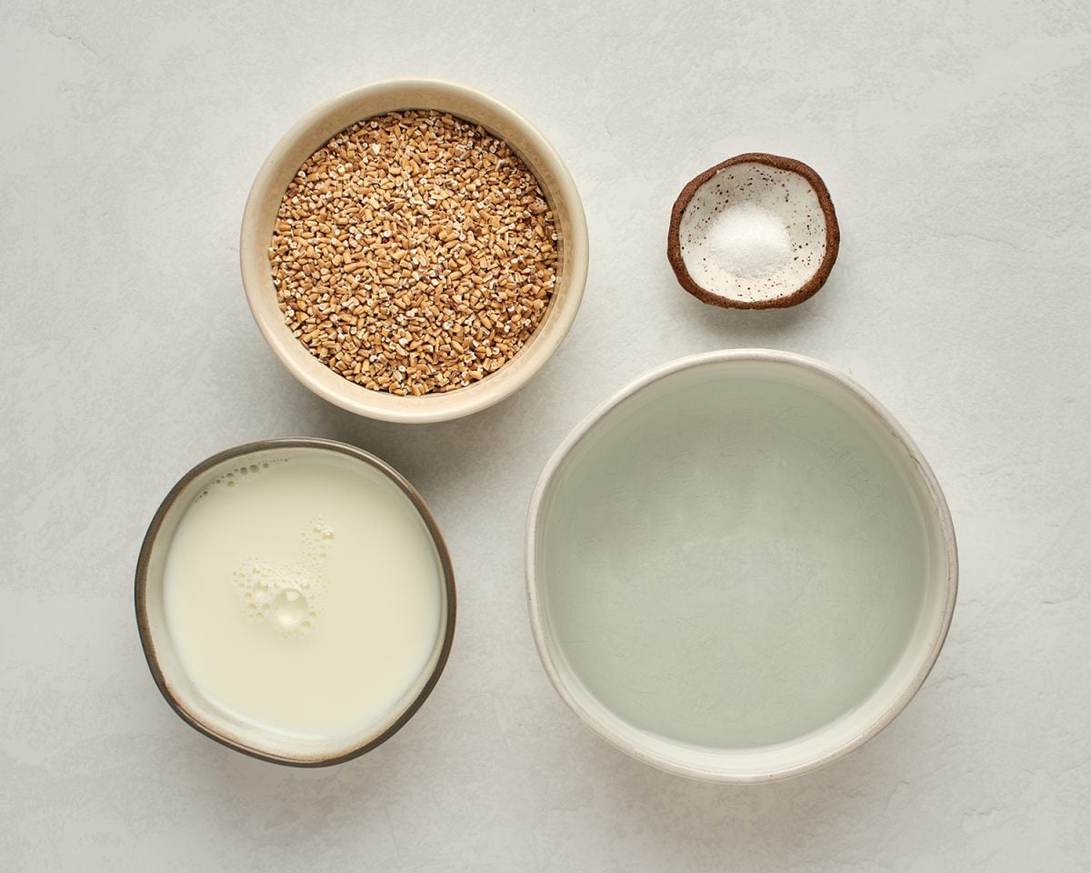 ingredients to make steel cut oats