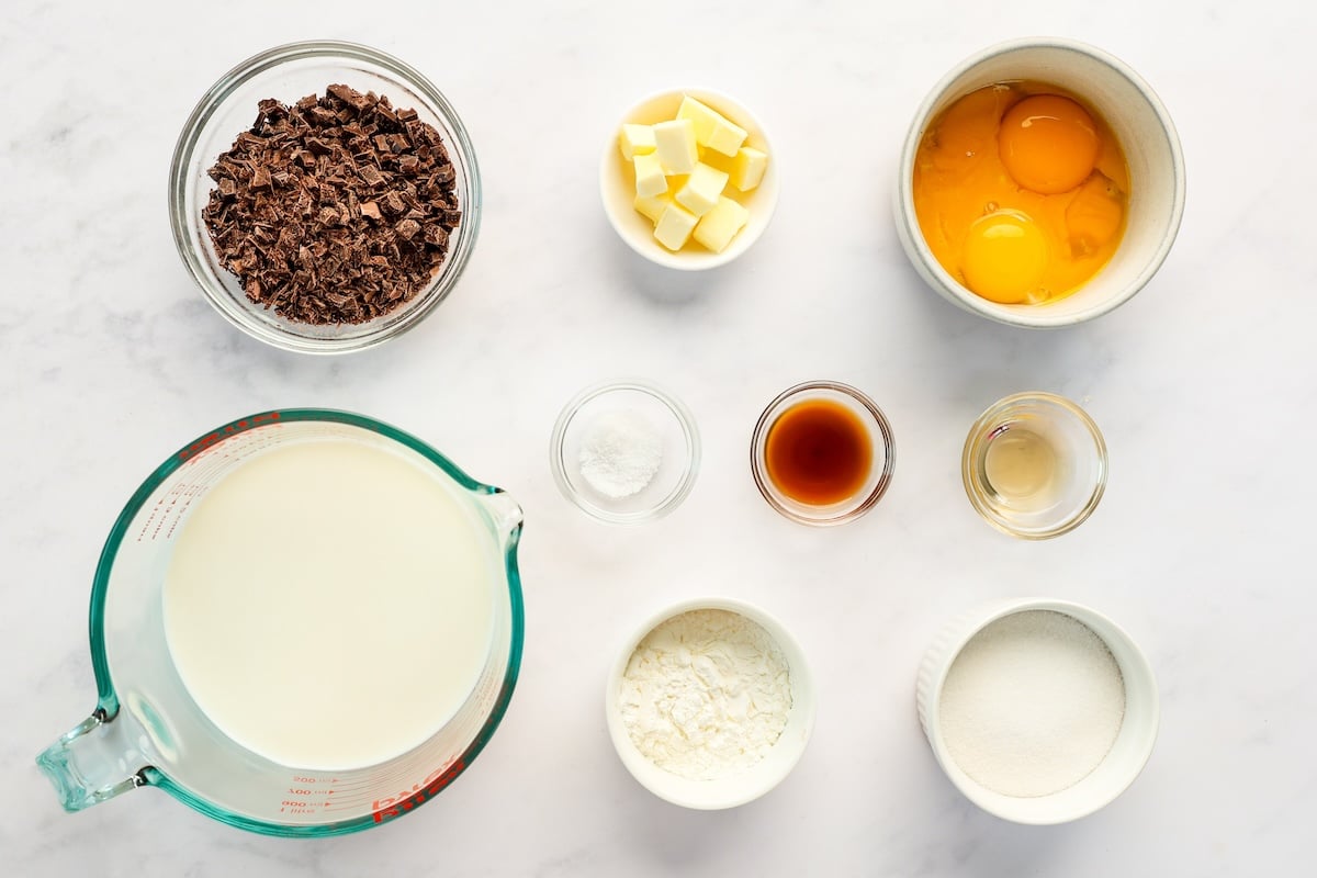 Chocolate pastry cream ingredients