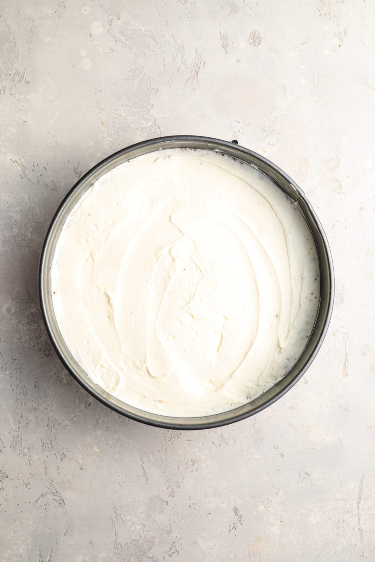 No bake cheesecake filling in 9 inch springform pan