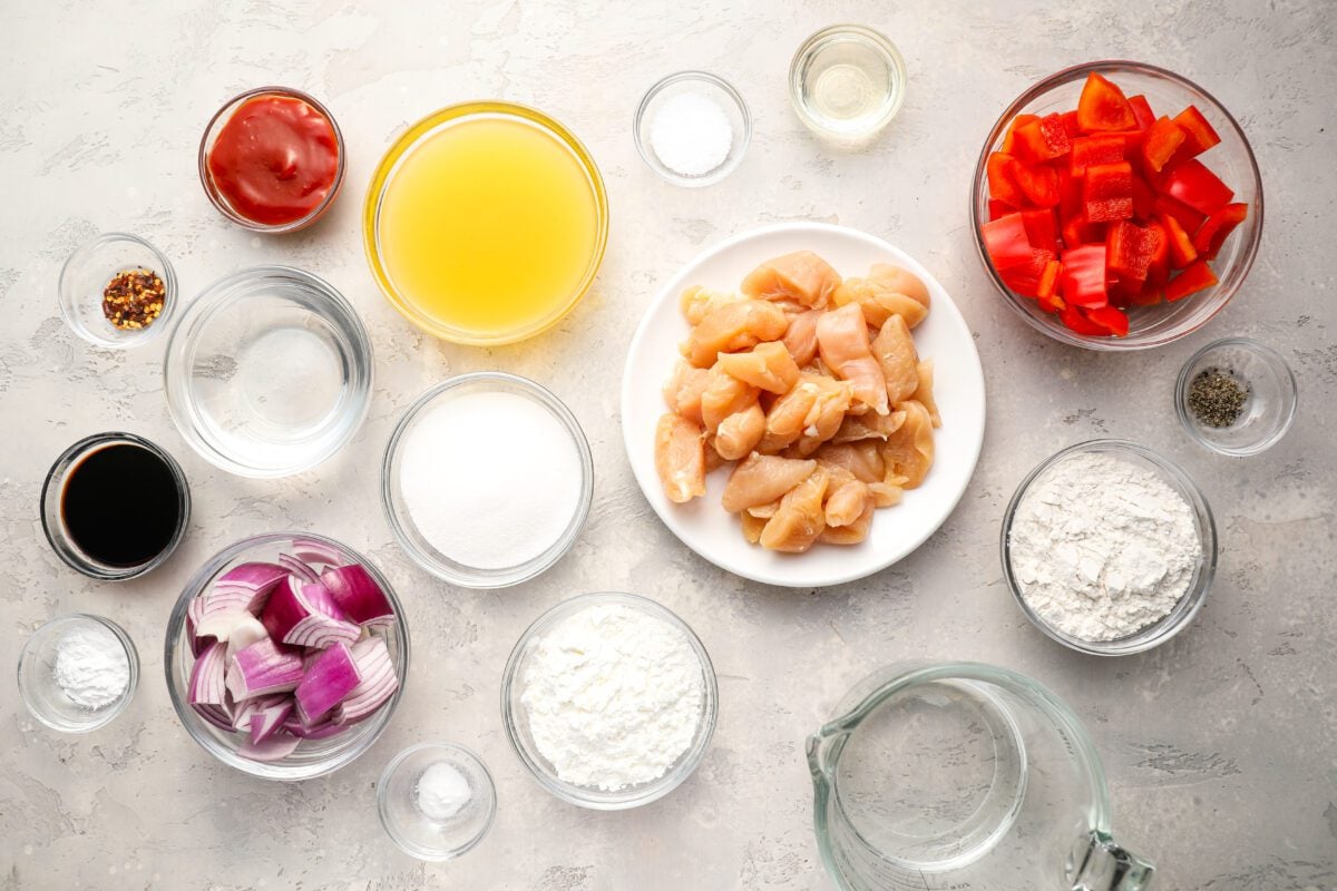sweet and sour chicken ingredients 