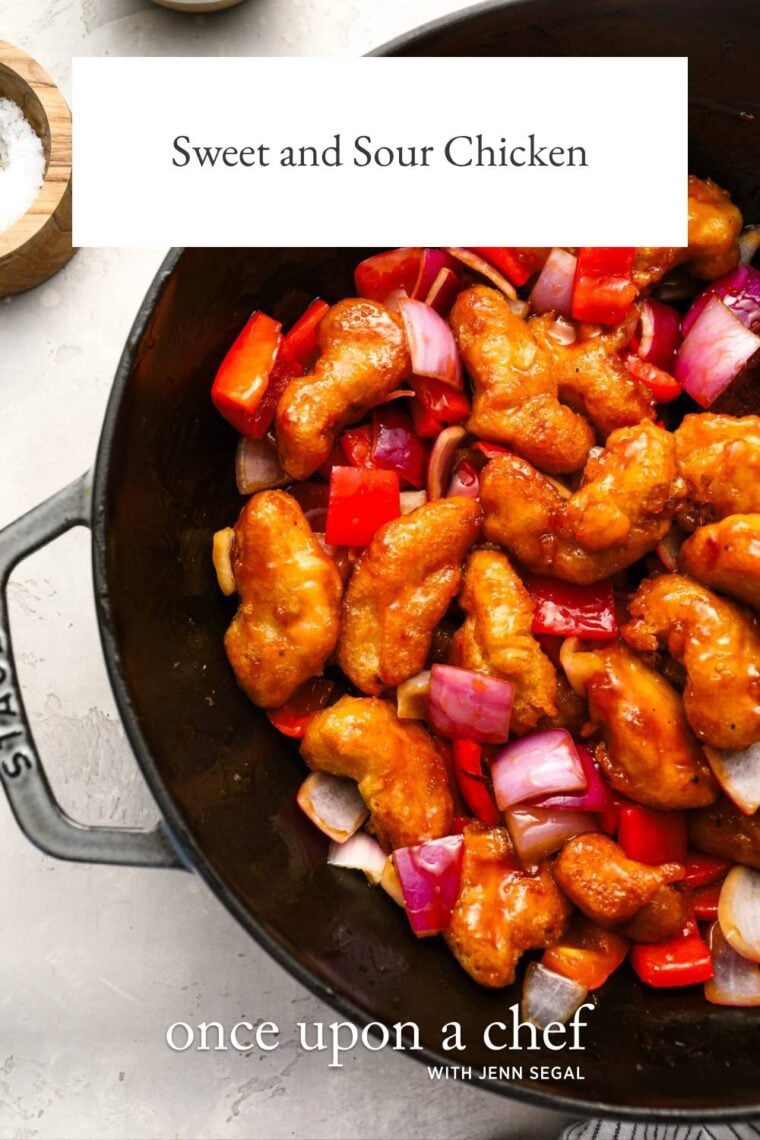 Sweet and Sour chicken in wok