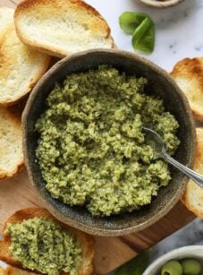 tapenade in serving bowl