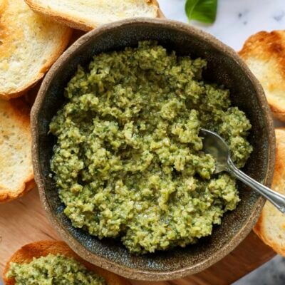tapenade in serving bowl