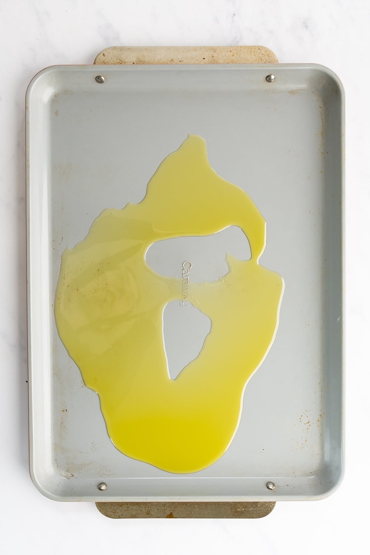 olive oil on large sheet pan