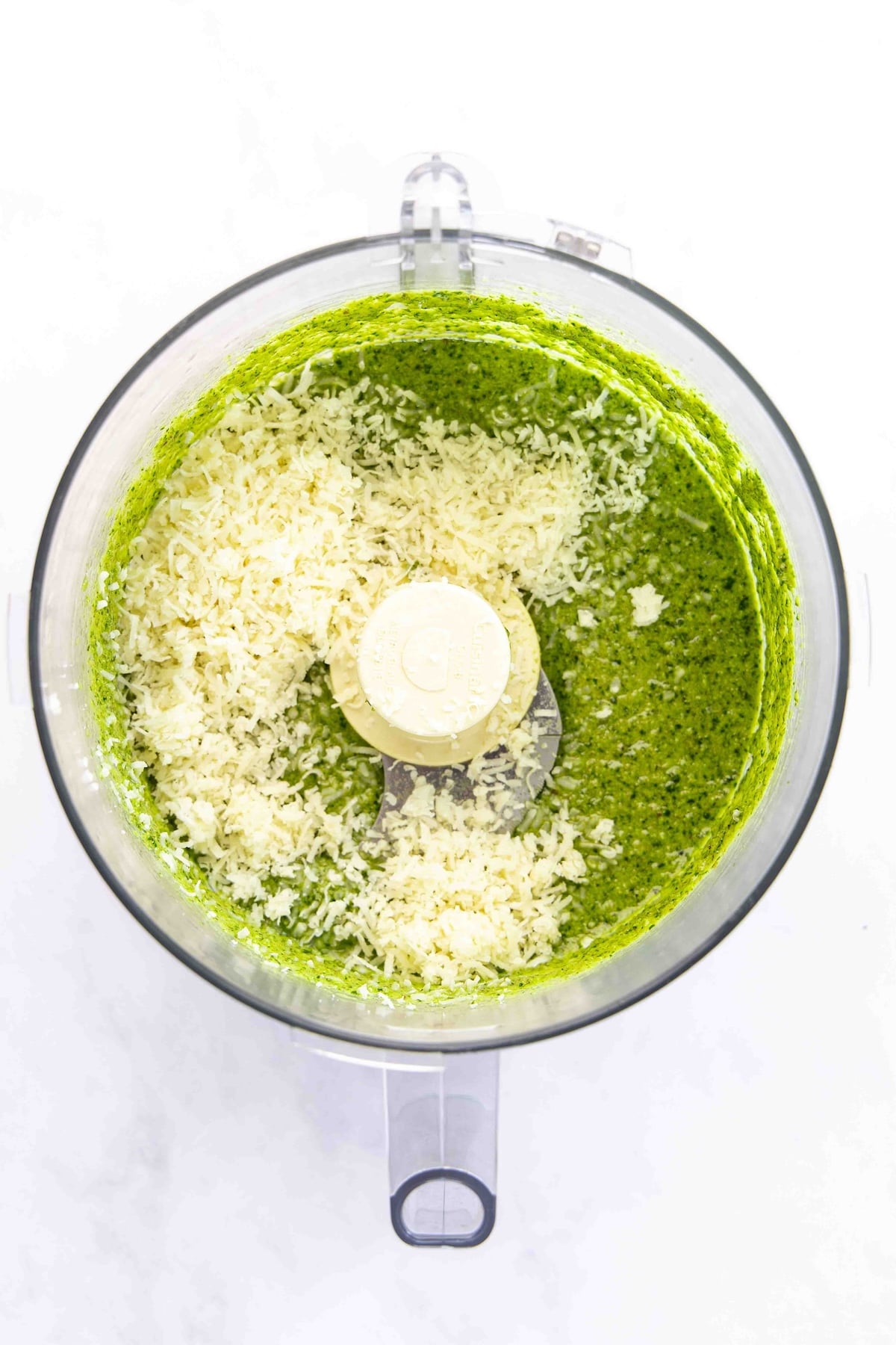 pesto sauce with Parmesan cheese added