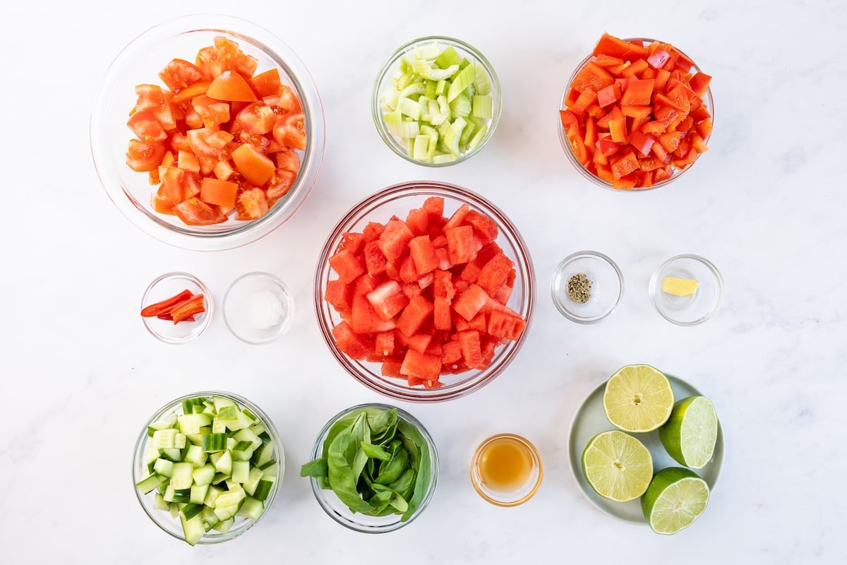 watermelon gazpacho ingredients