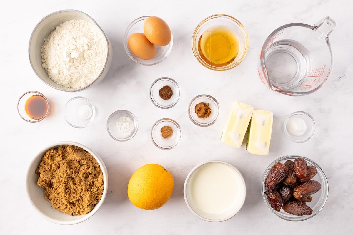 sticky toffee pudding ingredients