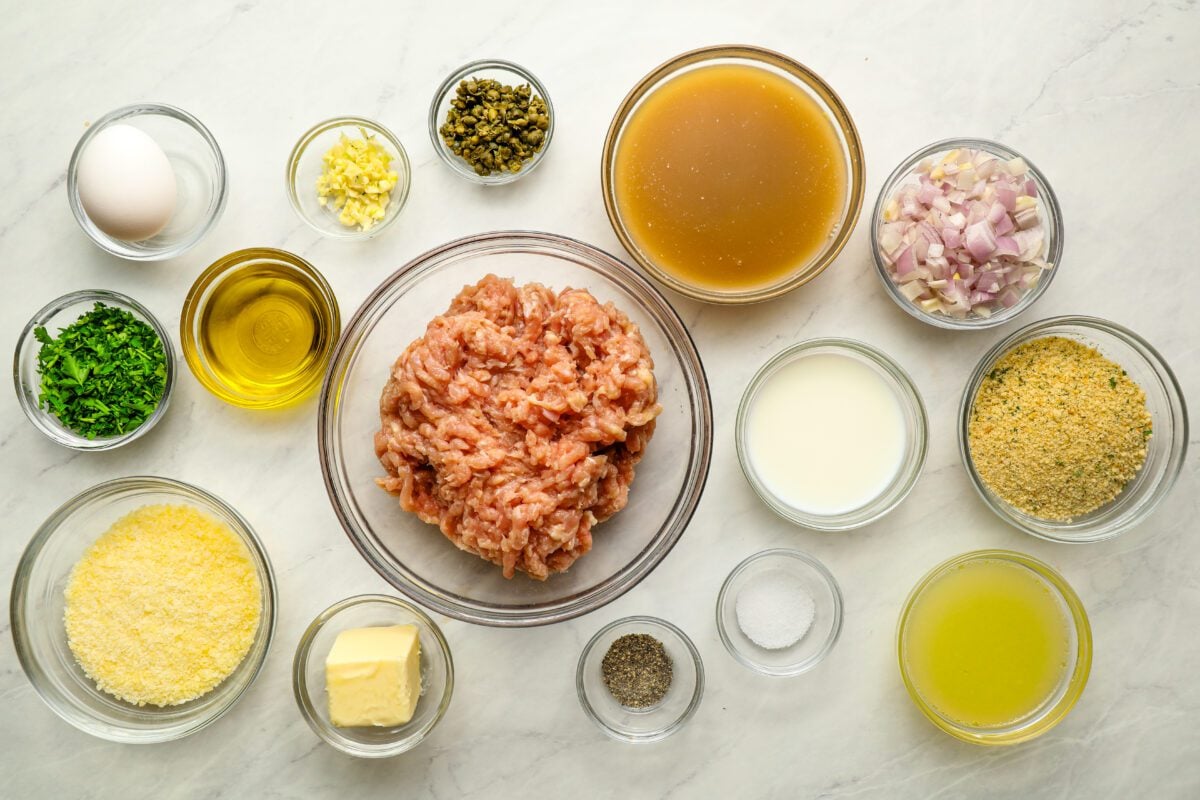 chicken piccata meatball ingredients